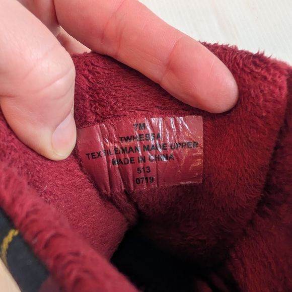 TOMMY HILFIGER Hessa Women's Black and Red Plaid Duck Boots Size 7 - Picture 7 of 9